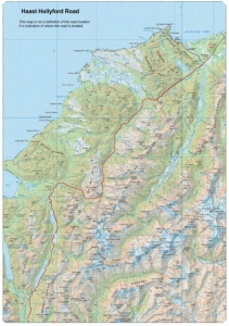 Haast Hollyford Road Map